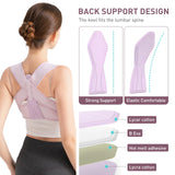 NLNYCT Posture Corrector For Women, Adjustable Back Brace For Posture, Back Posture Corrector Providing Pain Relief From Lumbar, Neck, Shoulder, And Clavicle, Back (S/M Upper Waist 25-36 Inch)