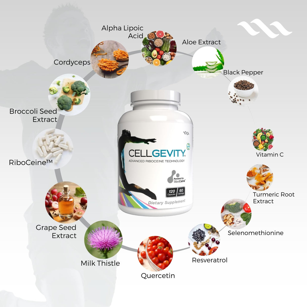 Cellgevity, Advanced Riboceine Technology, 120 Vegetable Capsules, 60 Servings