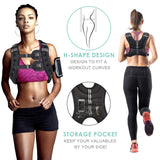 Prodigen Weighted Vest for Women and Men 12 Lbs with Reflective Stripe and Double Adjustable Buckle Straps Weight Vests for Strength Training, Jogging, Cardio, Weight Loss, Muscle Building, Black