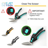 C.JET TOOL 10" Heavy Duty Carpet Cutter, Industrial Scissors, Multipurpose, Professional Soft Grip Stainless Steel (Turquoise)