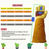 wfkwcxw Long Gardening Gloves, Yellow, Small