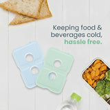 Healthy Packers Ice Packs for Lunch Boxes & Coolers - Freezer Packs - Original Cool Pack | Cooler Accessories for Beach, Camping & Fishing | Slim & Long-Lasting Reusable Ice Pack for Cooler