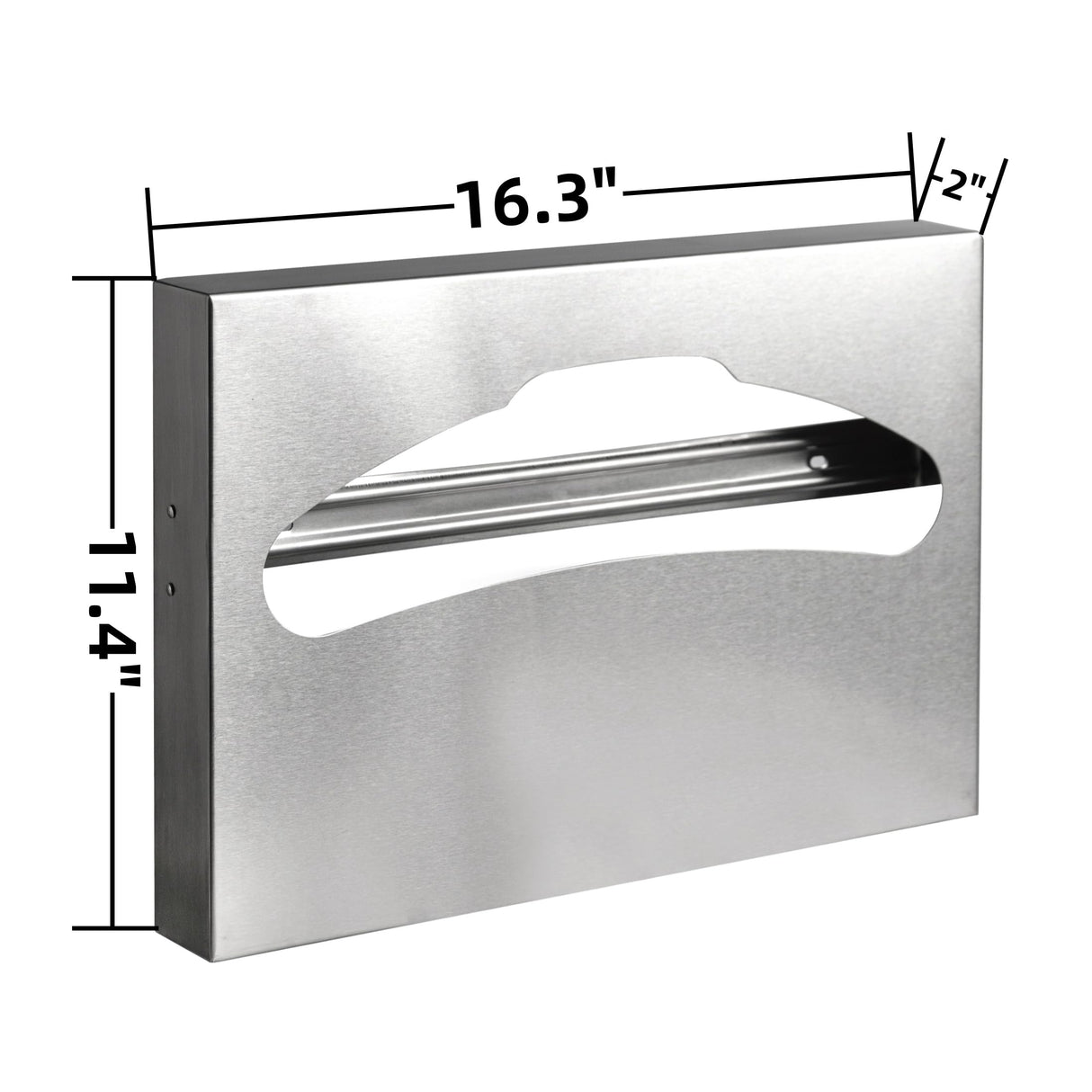 Desyeryamimi Toilet Seat Cover Dispenser,Commercial Stainless Steel Brushed Toilet Seat Cover Holder for Disposable Toilet Seat Covers Wall Mount for Bathroom Restroom