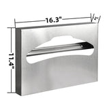 Desyeryamimi Toilet Seat Cover Dispenser,Commercial Stainless Steel Brushed Toilet Seat Cover Holder for Disposable Toilet Seat Covers Wall Mount for Bathroom Restroom