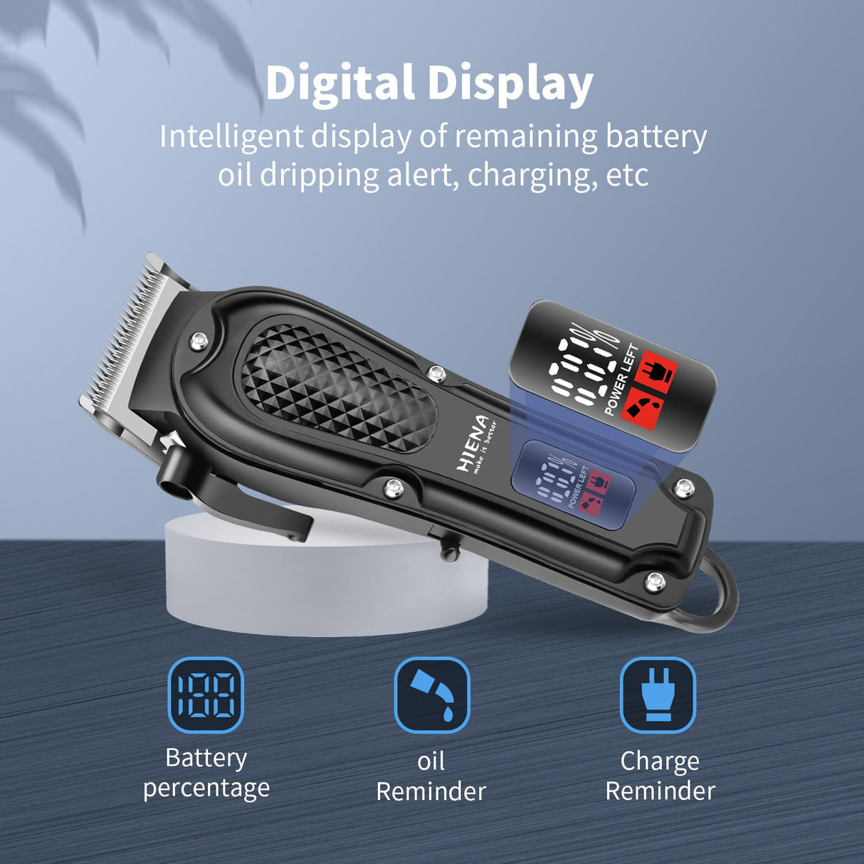 HIENA PRO Professional Hair Clipper Set for Men, Cordless Barber Clippers Set and Trimmer Kit, Electric Beard Trimmer & Nose Trimmer Kit, Foil Shaver & Men's Facial Grooming Tool Kit, Gifts for Men