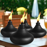 FAN-Torches 4 Pack Table Top Torches, 24.5oz Citronella Torches for Outside, Decorative Tabletop Lantern for Yard, Patio, Deck, Garden, Party, Landscape