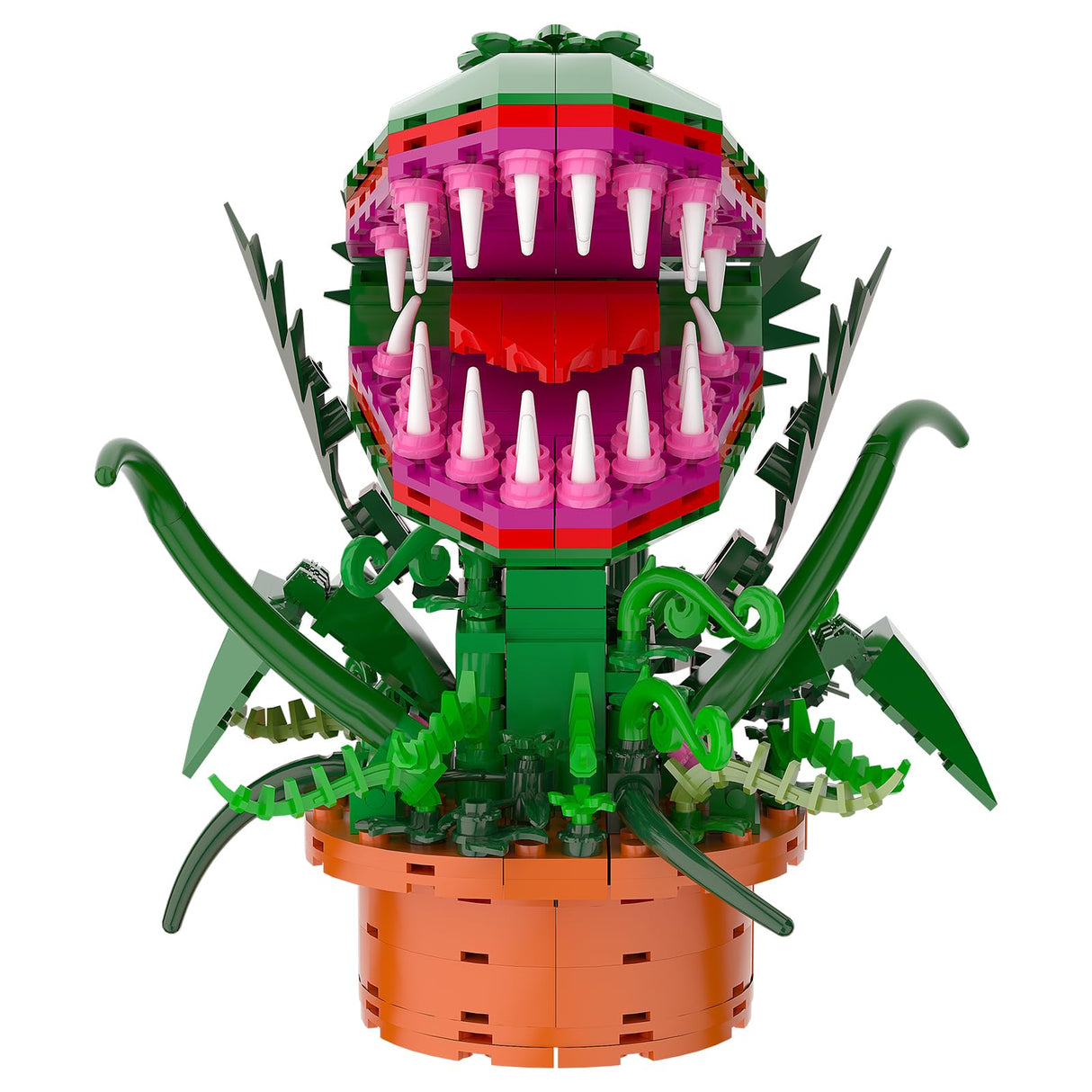 aphpaio Audrey 2 Piranha Plant Building Toys Sets, Little Shop of Horrors Flowers Cannibal with Openable Mouth Building Blocks, Gift for TV Fans Halloween Christmas Kids Ages 8+