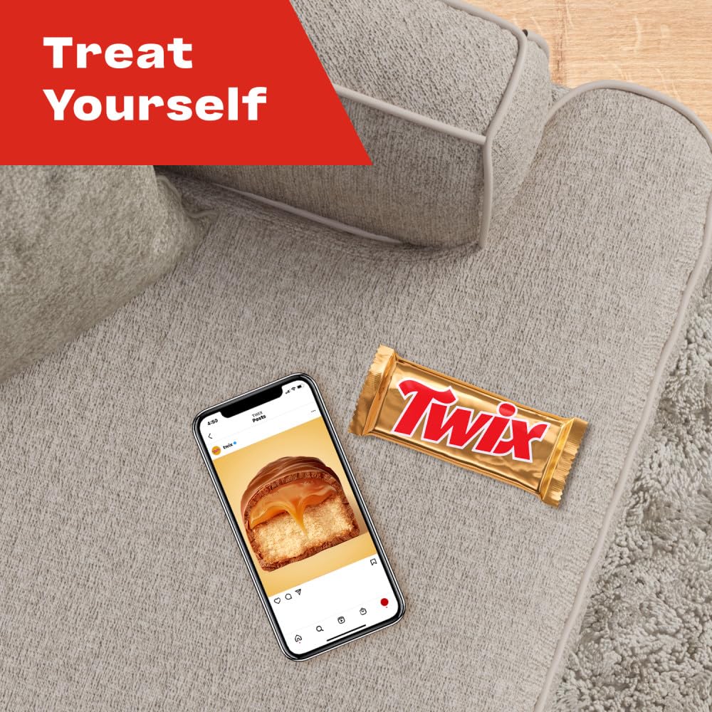 TWIX Full Size Milk Chocolate Caramel Cookie Candy Bars, Bulk, 36 ct