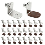 1/4 inch Shelf Pegs for Shelves Cabinet Shelf Support Ppegs Metal Shelving Pins for Bookshelf Furniture Kitchen Closet Heavy Duty Pegs Bracket for Sshelves in Cabinet L-Shaped Metal Shelf Clips 50Pcs