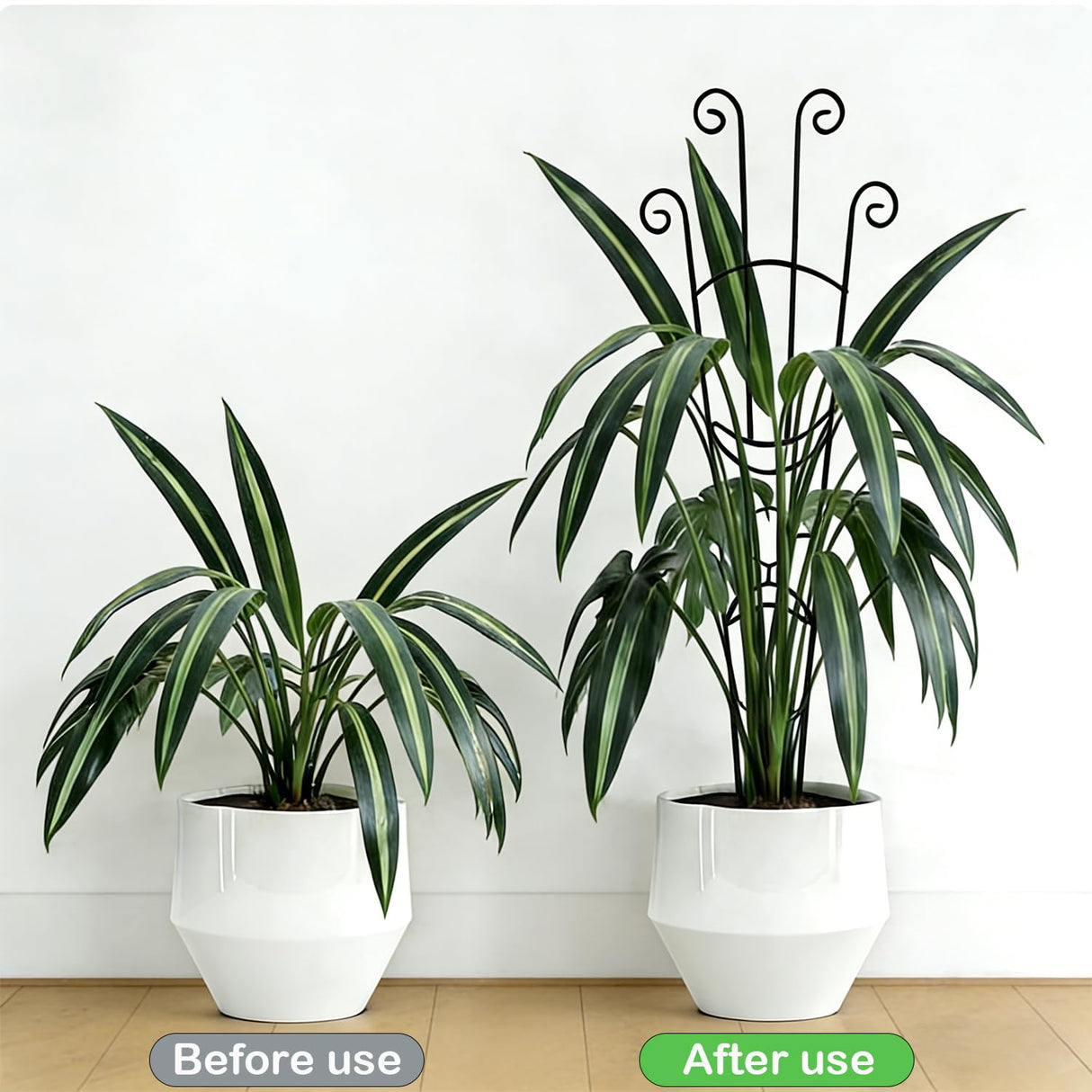 32.6in Trellis for Climbing Plants Outdoor/Indoor, 2 Pack Expandable Rustproof Metal Garden Plant Trellis for Potted Plants, Tall Heavy-Duty Houseplant Support for Monstera, Pothos, Ivy, Hoya