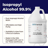 DIY Chemicals 99.9% Pure Isopropyl Alcohol – Industrial Grade IPA for Cleaning – Made in USA, Gallon (128 Fl Oz)