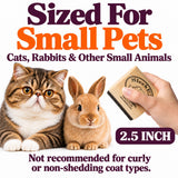 SleekEZ Cat Brush for Shedding - Deshedding Brush for Cats - Patented Grooming Tool for Removing Loose Fur, Undercoat & Hair - Made in USA - Works on Short, Medium & Long Coats