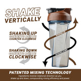HELIMIX 2.0 Vortex Blender Shaker Bottle Holds upto 28oz | No Blending Ball or Whisk | USA Made | Portable Pre Workout Whey Protein Drink Shaker Cup | Mixes Cocktails Smoothies Shakes | Top Rack Safe