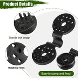Maitys 100 Pcs Shade Cloth Clips Sunscreen Net Clips Black Plastic Sunshade Clip Greenhouse Shade Cloth Fix Clamp for Anti Bird Netting Garden Netting Patio Agricultural UV Resistant Accessories