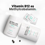 Codeage Ultra Life Telomeres Supplement - 5 MTHF Folate Vitamin B9, Vitamin B12 Methylcobalamin, Vitamin D3, L-Theanine, Ashwagandha - 3-Month Supply - DNA, Methylation Cycle - Non-GMO - 90 Capsules