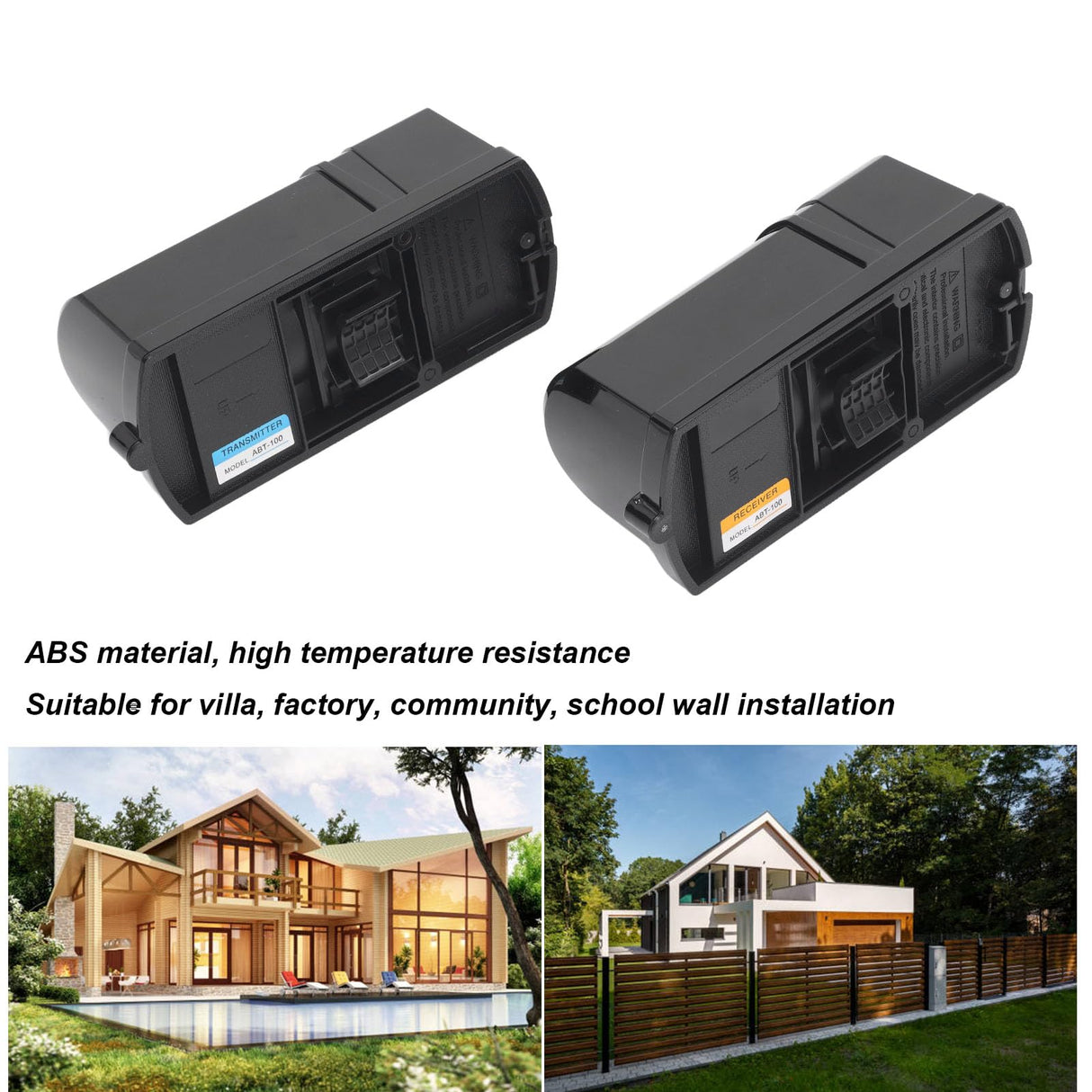 Active Infrared Sensor, 180° Horizontal Alignment High Temp Resistance AC12‑18V DC12‑24V Infrared Barrier Detector 50-700ms for School Factory
