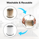2-Pack VF4000 Replacement Filter for Ridgid 72947 Standard Wet dry Vac 5 to 20 Gallon 6-9 Gal Husky Vacuum Compatible WD5500 WD0671 RV2400A RV2600B Vac
