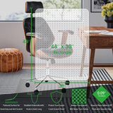 100pointONE Chair Mat for Carpeted Floors - 30" x 48" Office Chair Mat for Low Pile Carpet, Easy Glide Desk Chair Floor Mat for Carpets