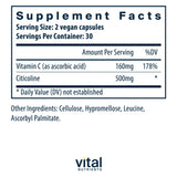 Vital Nutrients - Citicoline - Mental Focus and Attention - 60 Vegetarian Capsules per Bottle - 250 mg