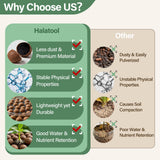 Halatool 4LB Leca Balls for Indoor Plants, 4-16mm Clay Pebbles for Drainage
