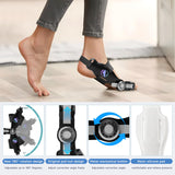 HUQKIYA Bunion Corrector for Women & Men, Orthopedic Bunion Splint with Toe Separator Adjustable Toe Straightener Suitable for Left/Right Feet Hallux Valgus Relief(Black 2Pcs)