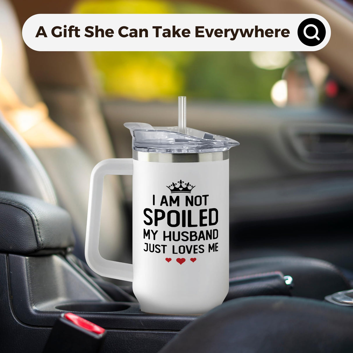 KatAndNat Gifts for Wife - Wife Gifts for Her - Wedding Anniversary for Women, Birthday, Valentines, Mothers Day, Christmas Gift for Her - Romantic Love Gift ideas - 40 Oz Stainless Steel Tumbler