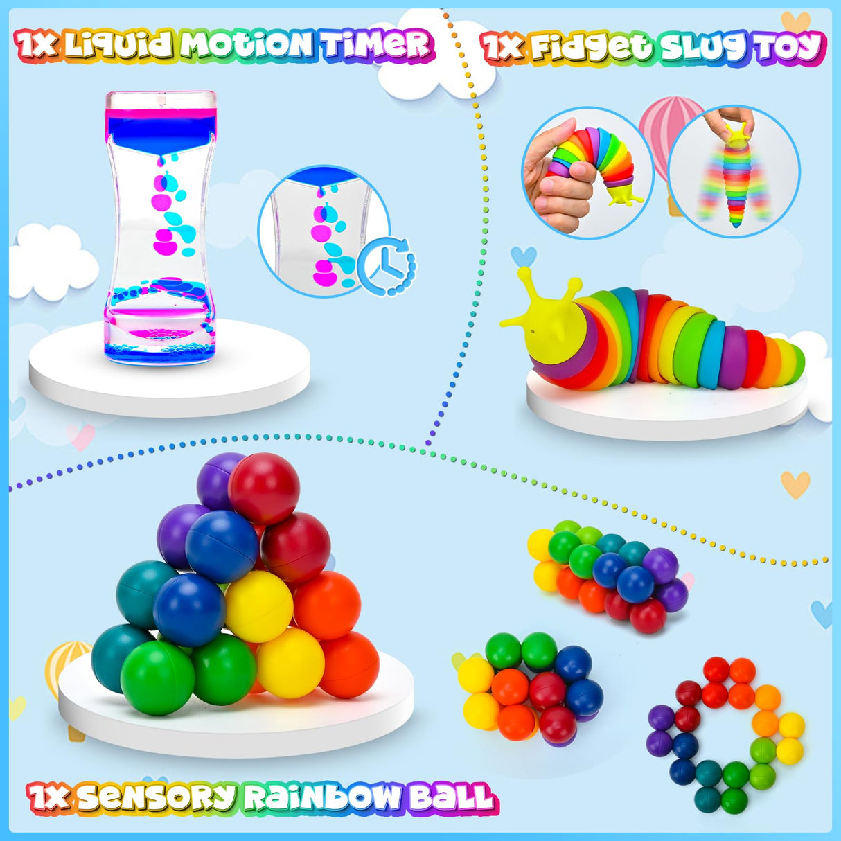 30 Pack Sensory Fidget Toys for Kids Classroom, Autism Sensory Product Calm Down Fidgets for Kids Age 5-7, 8-12, ADHD Stress Relief Travel Toys Christmas Stocking Stuffers for Teens