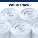 Plastiguide 33 Gallon Clear Trash Can Liners, 33'' x 40'', 500 Count, High Density Garbage Bags for Home, Outdoor, Recycling, Commercial, and Industrial Use