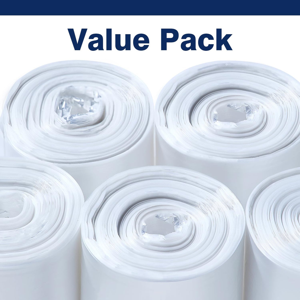 Plastiguide 20-30 Gallon Trash Can Liners, 500 Count High Density Garbage Bags, 30'' x 37'', Clear, for Outdoor, Bathroom, Office, Recycling, Janitoria, Commercial and Industrial Use