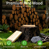 Layrslot 30 Pcs 12 Inch Wooden Garden Stakes, Wooden Stakes for Signs, Grade and Survey Stakes for Plant Support, Silt Fence, Farm Survey Boundaries, Baselines