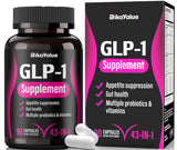 BIKAYALUE GLP-1 Alternative Supplement, with Akkermansia Probiotics 30 Billion, Hops, Green Tea Extract – Metabolism & Gut Health, Digestive Wellness Support - 90 Capsules (30 Servings)