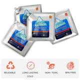 TOURIT Reusable Ice Pack for Coolers, 4 Pack Long Lasting Ice Packs for Cooler Bag Lunch Bags/Boxes, Freezer Packs for Coolers