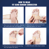 Fit Geno 1 Pair Orthopedic Hallux Valgus Toe Spacer – Adjustable Day & Night Bunion Relief for Men & Women