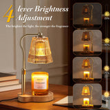 AODHGR Candle Warmer Lamp with Timer Dimmable, Flameless Scented Wax Melter
