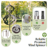 Winwindspinner Wind Spinners Outdoor Metal - Large Kinetic Wind Spinner for Yard Garden, Windmills Lawn Ornament Décor for Lawn Patio (Height 84")