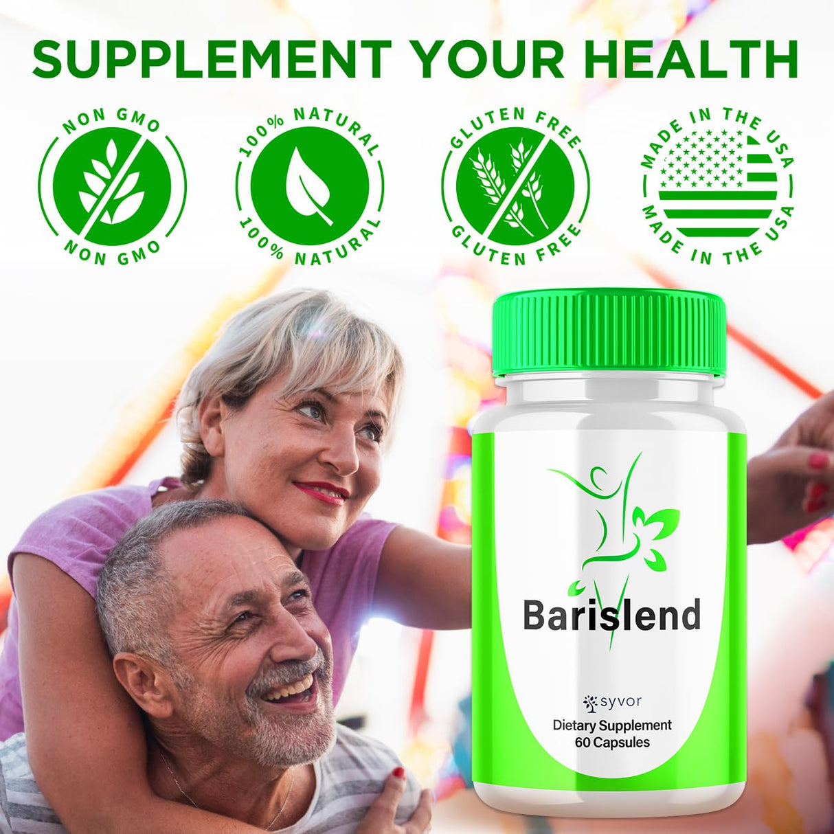 Barislend Capsules, Official Barislend Pink Salt Pills with All Natural Ingredients, Bari-Slend Advanced Formula Vitamin Pills for Health and Wellness Supplement for Men and Women (60 Capsules)