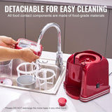 VEVOR Slushie Machine for Home, 32oz Tank Home-use Margarita Machine, Smoothie Frozen Drink Maker with Food-grade Materials, Slushy Machine for Home DIY, Kids' Parties, Red