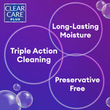 Clear Care Plus Cleaning Solution with Lens Case, Twin Pack, Multi, 12 Oz, Pack of 2