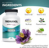Tremanol Natural Aid for Essential Tremor - Provides Tremor Relief for Shaky Hands, Arm, Leg And Voice (Pack of 3 Of 60 Capsules Each)