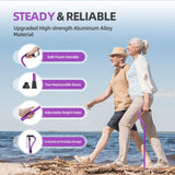 BeneCane Walking Cane for Men & Women Adjustable Cane with Offset Soft Cushioned Handle -Portable Lightweight Sturdy Mobility Walker Aid for Elderly, Seniors Collapsible Cane
