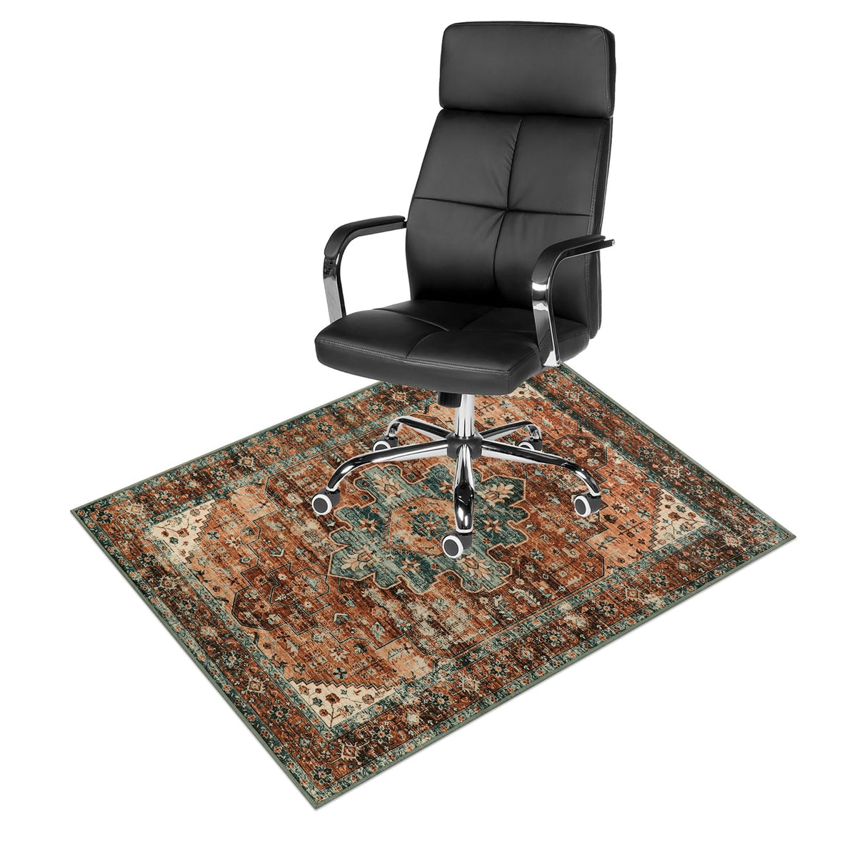Anidaroel 36"x48" Chair Mat for Hardwood Floor/Tile Floor, Desk Chair Mat for Hard Floors, Under Desk Rug Protector for Rolling Chair, Computer Gaming Chair Mat, Low Pile Carpet Floor Mat