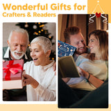 Neck Reading Light Book Lovers Gifts, Rechargeable 2000mAh 10-80Hrs Eye-friendly Wide Lamp Book Light, Birthday Christmas Stocking Stuffers for Men Women Readers, Camping Knitting Crochet Accessories