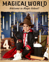 Halloween Decor Floating Candles With Wand, 20pcs Magic Hanging Candles With Remote, 6.3IN Flameless Taper Led Candle Battery Operated Floating Window Candle, Decor for Christmas, Wedding, Halloween