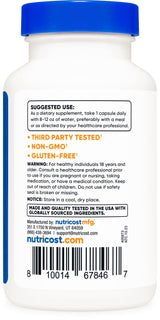 Nutricost Apigenin 50mg, 180 Capsules - Non-GMO, Gluten Free, Vegan