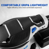 Orbital Sander Corded Hand Sander: DEKOPRO 5" Random Orbital Sander with Dust Box, 6 Various Speeds Electric Palm Sander with Dust Box, 16Pcs Sandpapers for Woodworking & Sanding (Blue)