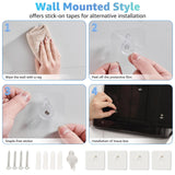 DUTYWORKS Paper Towel Dispenser Wall Mount, Multifold Paper Towel Holder Adhesive Hand Towel Dispenser for Bathroom Kitchen Commercial, White