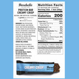 Barebells Protein Bars Creamy Crisp - 12 Count, 20g High Protein Treats - Chocolate Nutrition Bar with 1g Total Sugars - On-The-Go Breakfast or Post-Workout Snack