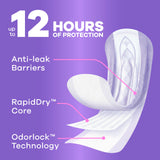 Always Discreet Adult Incontinence Pads for Women, Drier, 3 Drop Regular Length, Light Absorbency, Pads for Bladder Control Management, Bladder Leaks, & Postpartum Pads, 90ct