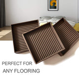 Yelanon Non Slip Furniture Pads for Hardwood Floors -8 Pcs 3” Furniture Coasters Cups, Anti Skid Furniture Grippers Rubber Feet, Floor Protectors for Furniture Bed Couch Stoppers