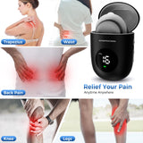KingPavonini Wireless TENS Unit, Muscle Stimulator for Pain Relief, Portable Rechargable TENS EMS Machine, LED Screen, Remote, Dual Channel 6 Modes 16 Intensity Massager, Charging Case (4 Pads)
